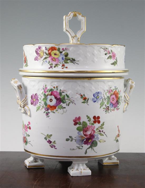 An English porcelain ice pail, early 19th century, 30cm